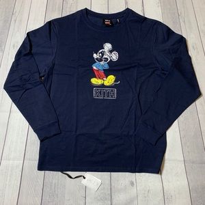 Kith x Disney 70s Pencil Mickey L/S Tee